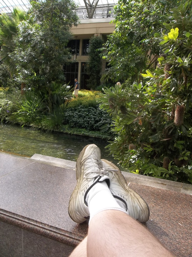 My feet at Longwood Gardens