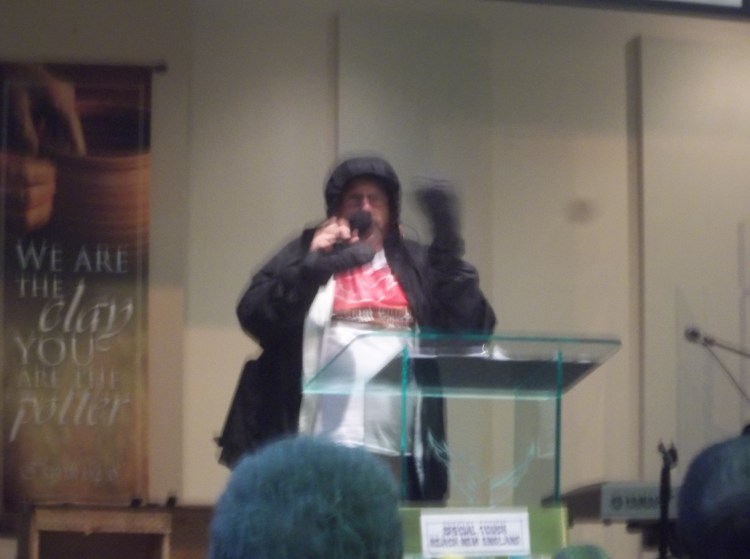 Me preaching for Special Touch Ministries