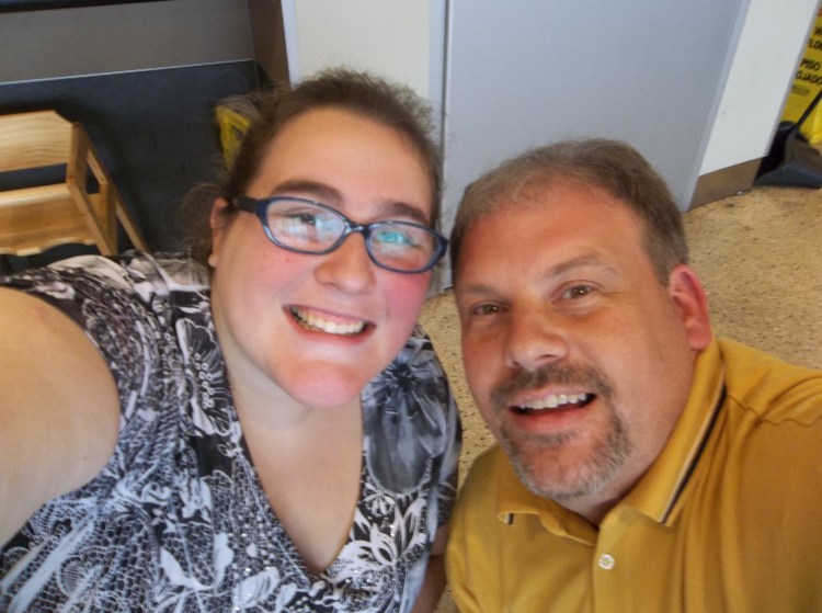 Us on the way to Ireland.