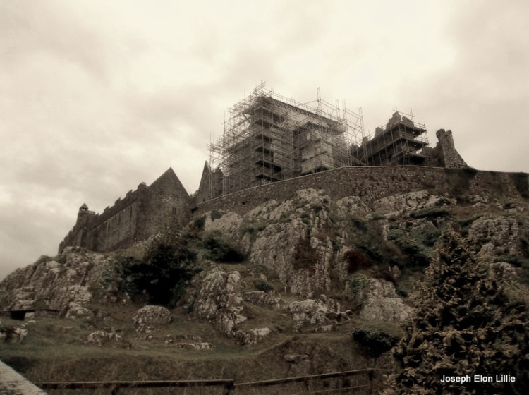 The rock of Cashel was once the ancient seat of the kings of Munster. Around the year 1100 they gave the rock to the church and it became the seat of the bishop for hundreds of years after that. The Rock today is a ruin of the once great cathedral that overlooked the countryside.
