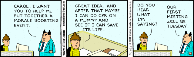 Morning Story and Dilbert