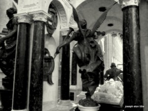 Carried on the backs of angels